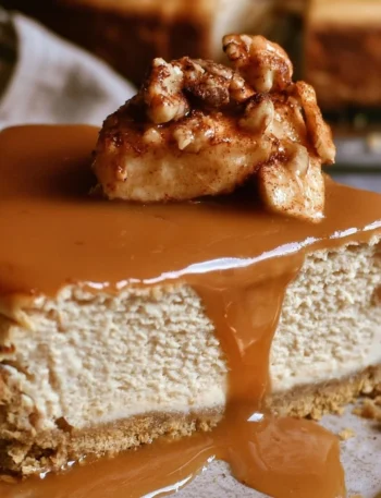 Delizioso Cheesecake di Mele per l'Autunno, perfetto per dessert.