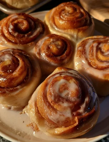 Deliziosi Cinnamon Rolls Fatti in Casa con zucchero di canna e cannella.
