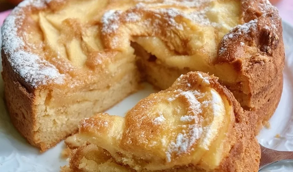 Delicious classic apple cake with fresh apples and spices