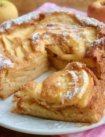 Delicious classic apple cake with fresh apples and spices