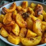 Contorno di zucca e patate cucinato nella friggitrice ad aria