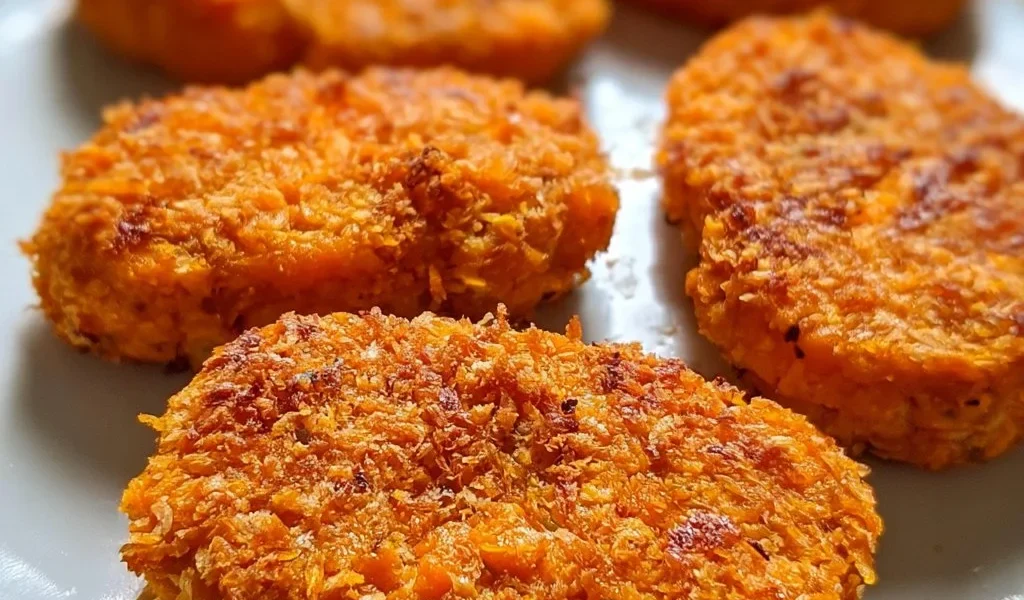 Cotolette di zucca dorate e croccanti, un piatto vegetariano ricco di sapore.