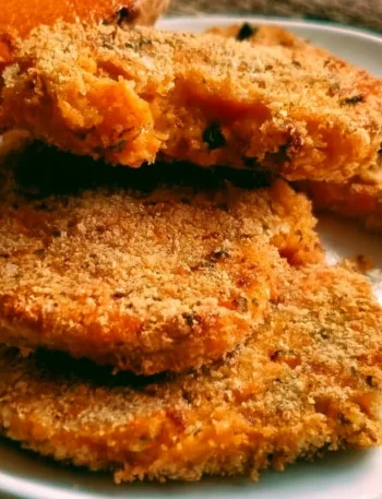 Cotolette di Zucca al Forno con spezie e pangrattato croccante