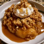 Crumble di Mele preparato in Pentola Lenta, delizioso e facile da fare.