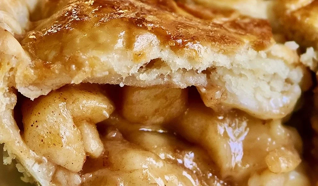 Fetta di torta di mele fatta in casa con mele fresche e cannella