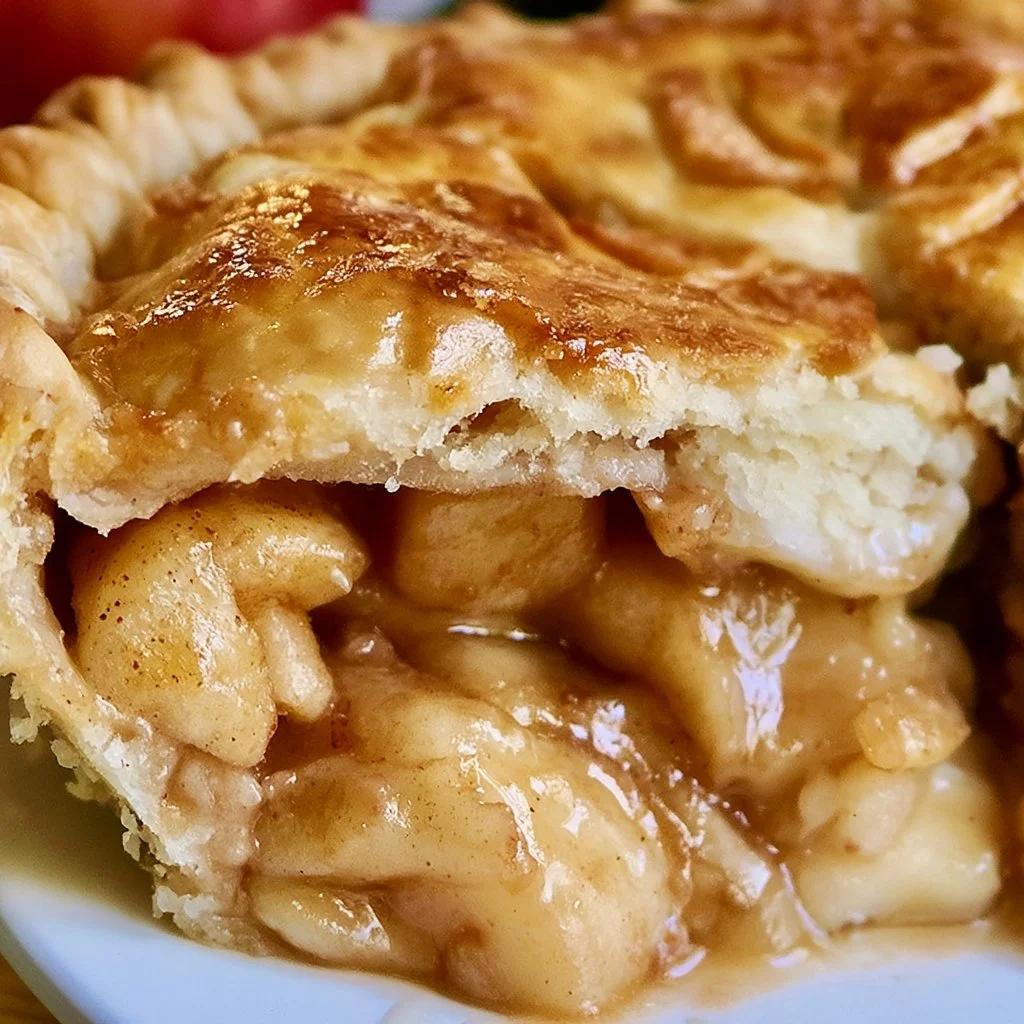 Fetta di torta di mele fatta in casa con mele fresche e cannella
