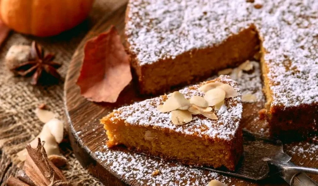 Dolce autunnale senza farina ricco di ingredienti naturali e gustosi.