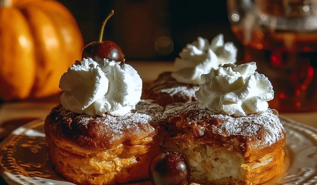 Torta fresca e deliziosa pronta per la cottura.