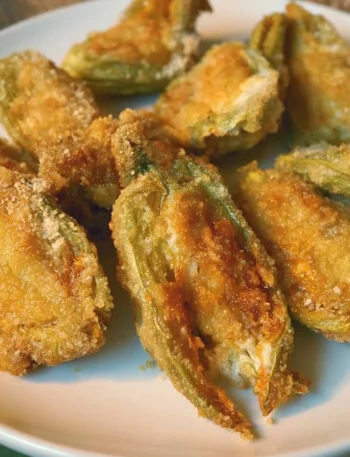 Fiori di Zucca Ripieni al Forno freschi e deliziosi
