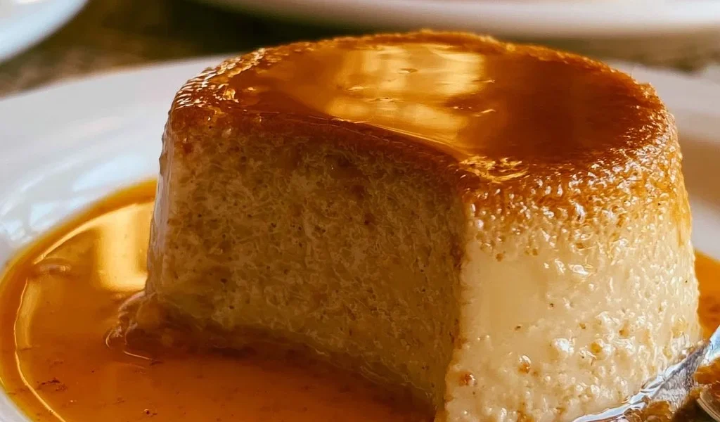 Delizioso Flan di Zucca decorato con crosta dorata e spezie autunnali.