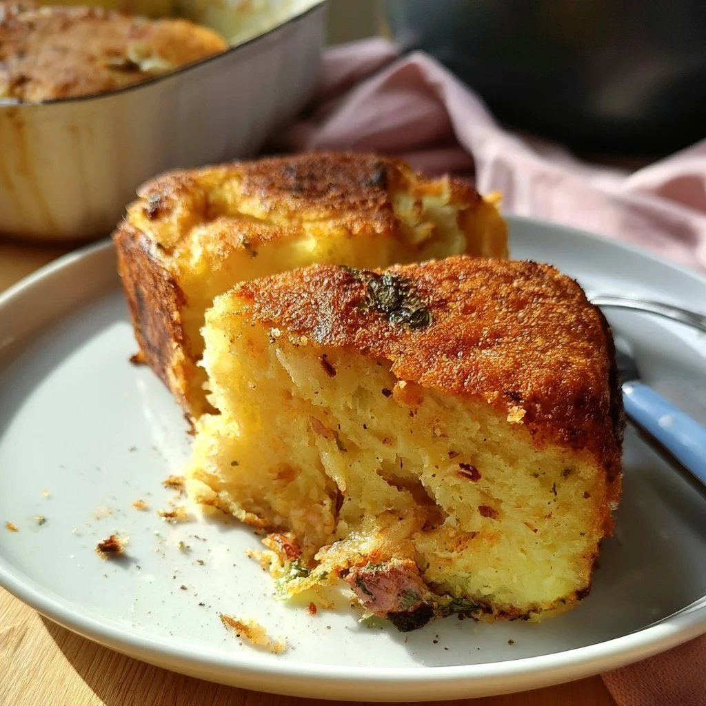 Gattò di Patate al forno con formaggio e prosciutto
