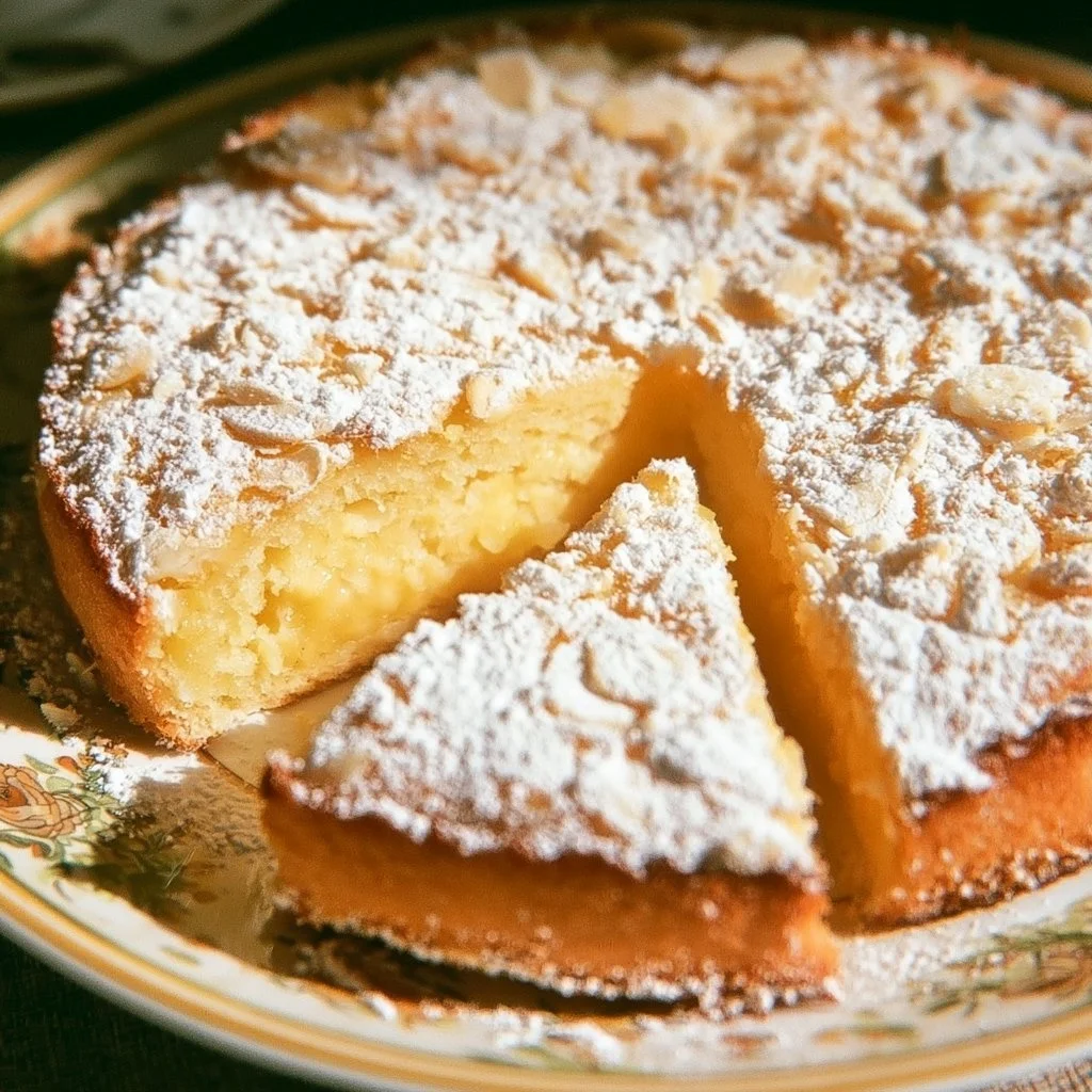 A slice of Grandma's cake, showcasing its rich texture and delightful frosting.