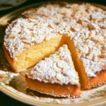 A slice of Grandma's homemade cake on a plate.
