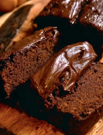 Pane di zucca al cioccolato fondente fresco e appetitoso
