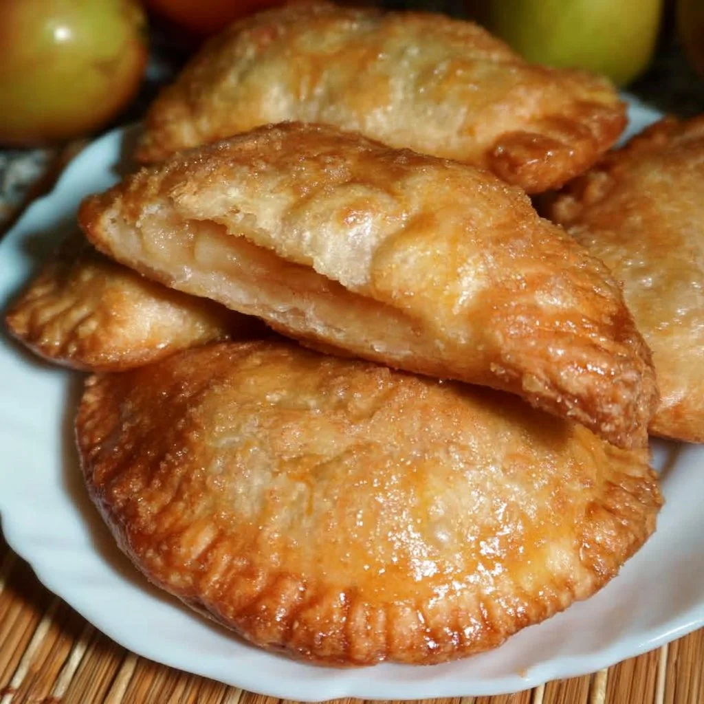 Deliziosa torta di mele fritte servita su un piatto