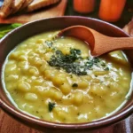 Minestra di Patate e Prezzemolo servita in una ciotola