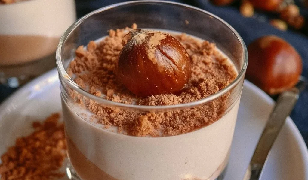 Panna cotta alle castagne, un dessert cremoso e goloso con castagne