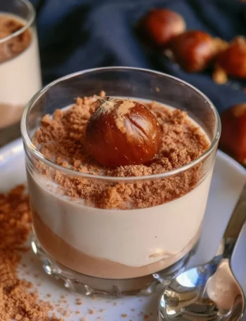 Panna cotta alle castagne, un dessert cremoso e goloso con castagne
