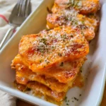 Parmigiana di zucca velocissima senza precottura pronta da servire.