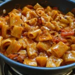 Pasta alla picchio pacchio siciliana con pomodorini freschi e basilico