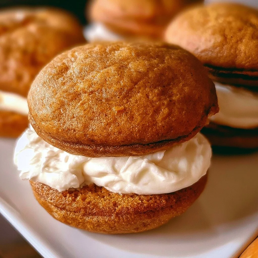 Pasticcini Whoopie alla Zucca con ripieno di crema alla zucca