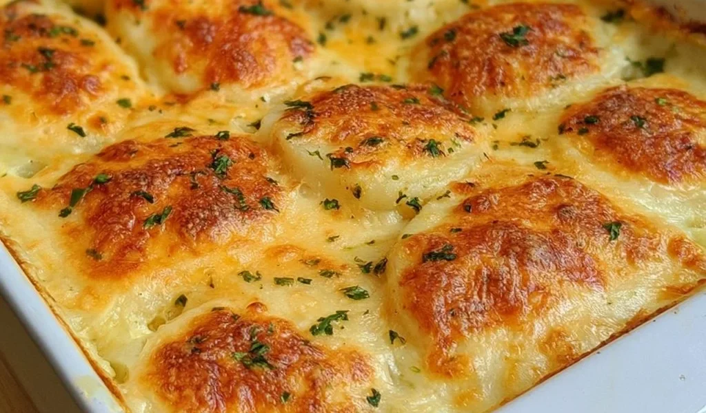 Patate al gratin dorate e cremose, un piatto irresistibile per ogni cena.