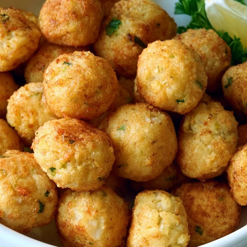 Polpette di merluzzo senza uova pronte da servire