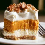 Dolce Pumpkin Lush decorato con panna e spezie autunnali