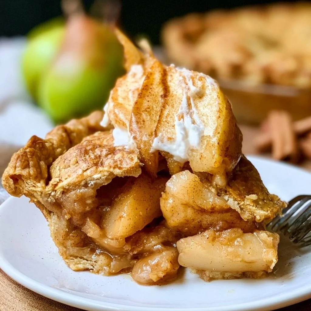 Torta di pere vegana con spezie per chai, dolce autunnale sano e gustoso