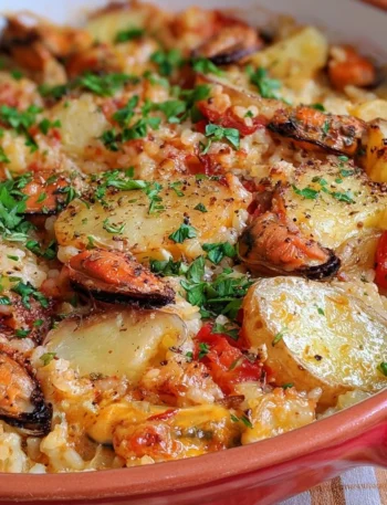 Riso Patate e Cozze, piatto tipico pugliese con ingredienti freschi e saporiti.