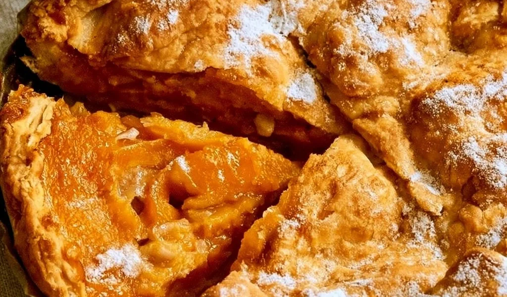 Delicious rustic pumpkin tart with a flaky crust and seasonal spices