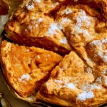 Delicious rustic pumpkin tart with a flaky crust and seasonal spices