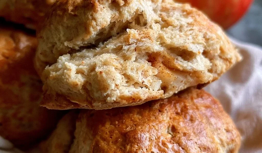 Scones di mele speziate e morbide, perfetti per una dolce colazione.