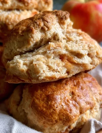 Scones di mele speziate e morbide, perfetti per una dolce colazione.