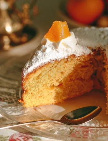 Torta Camilla con carote e noci, dolce tradizionale italiano