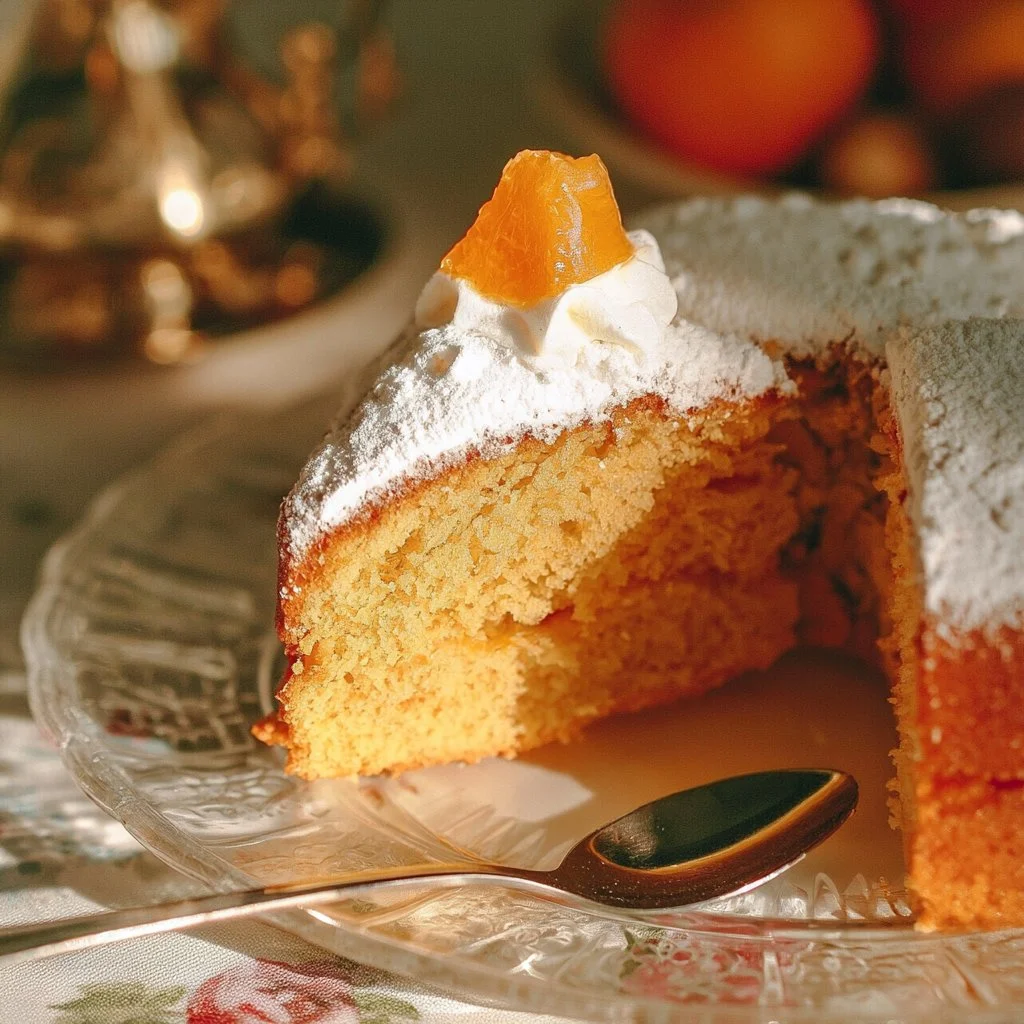 Torta Camilla con carote e noci, dolce tradizionale italiano
