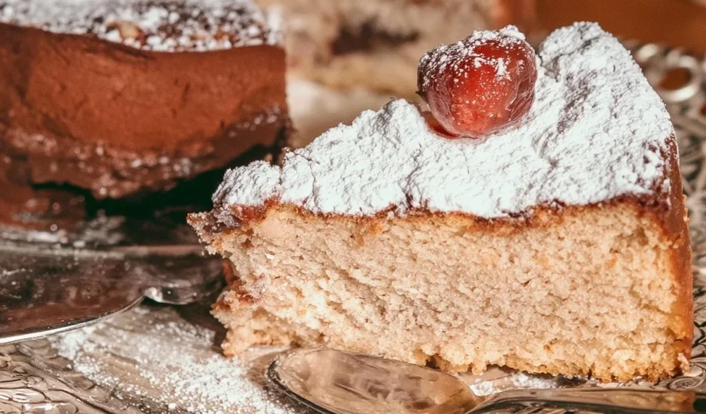 Torta del Nonno - dolce tradizionale italiano con crema e nocciole