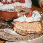Torta del Nonno - dolce tradizionale italiano con crema e nocciole