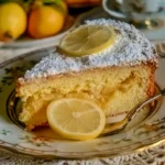 Fetta di Torta della Nonna al Limone con crema pasticcera e pinoli