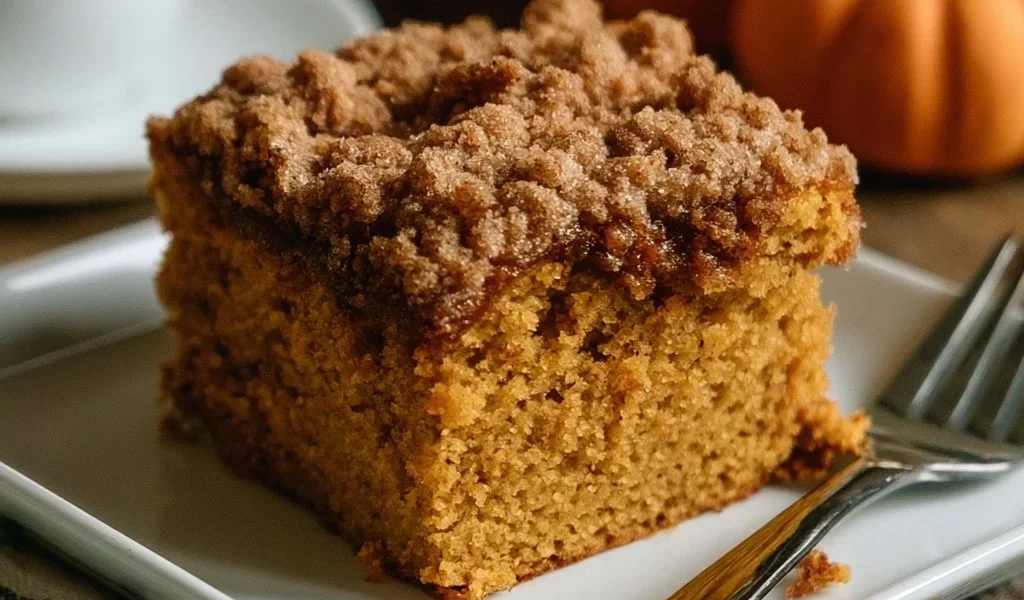 Torta di Caffè alla Zucca con decorazioni autunnali