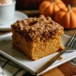 Torta di Caffè alla Zucca con decorazioni autunnali
