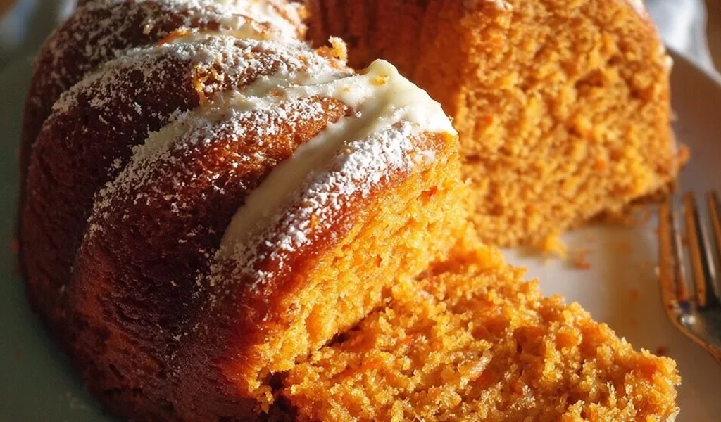 Fetta di Torta di Carote fresca con decorazioni