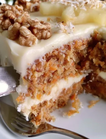 Torta di carote con ananas e cocco, un dolce colorato e gustoso