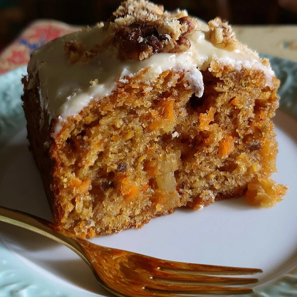 Torta di Carote e Ananas fresca e deliziosa, perfetta per dessert.