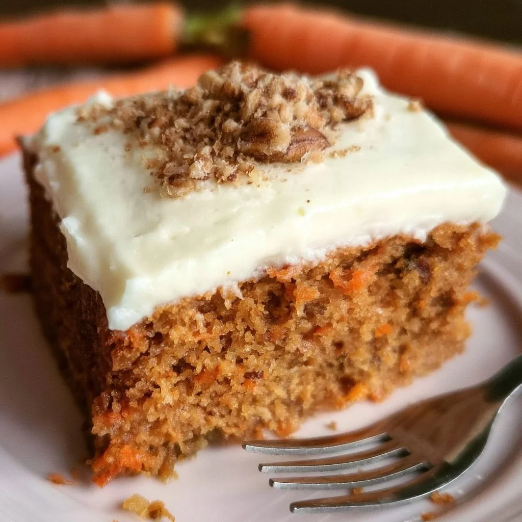 Fetta di Torta di Carote Sana servita su un piatto con decorazioni naturali.