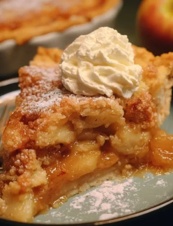 Torta di Mele fresca appena sfornata con mele succose e profumo di cannella