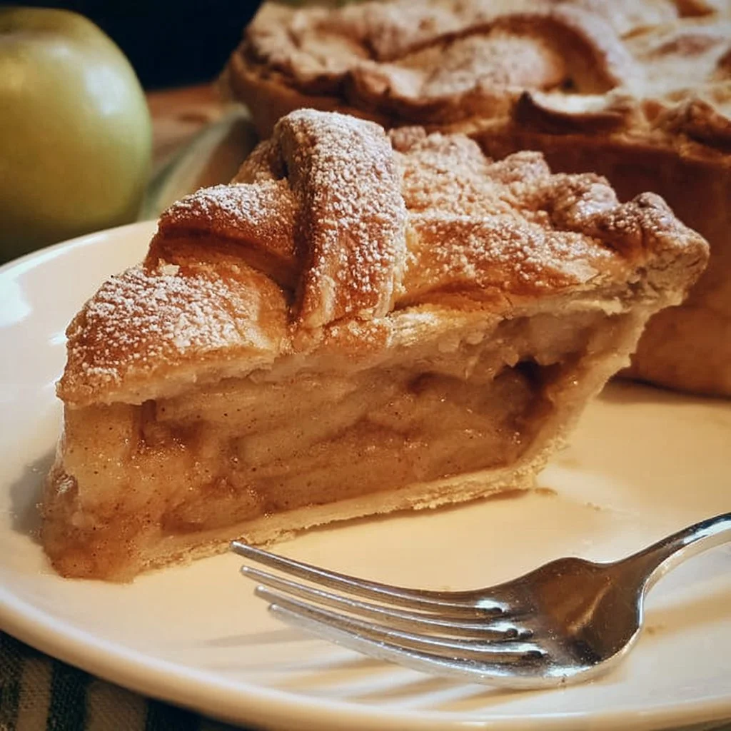 Fotografia di una torta di Nonna Papera, dolce tradizionale italiano, con crema e frutta.