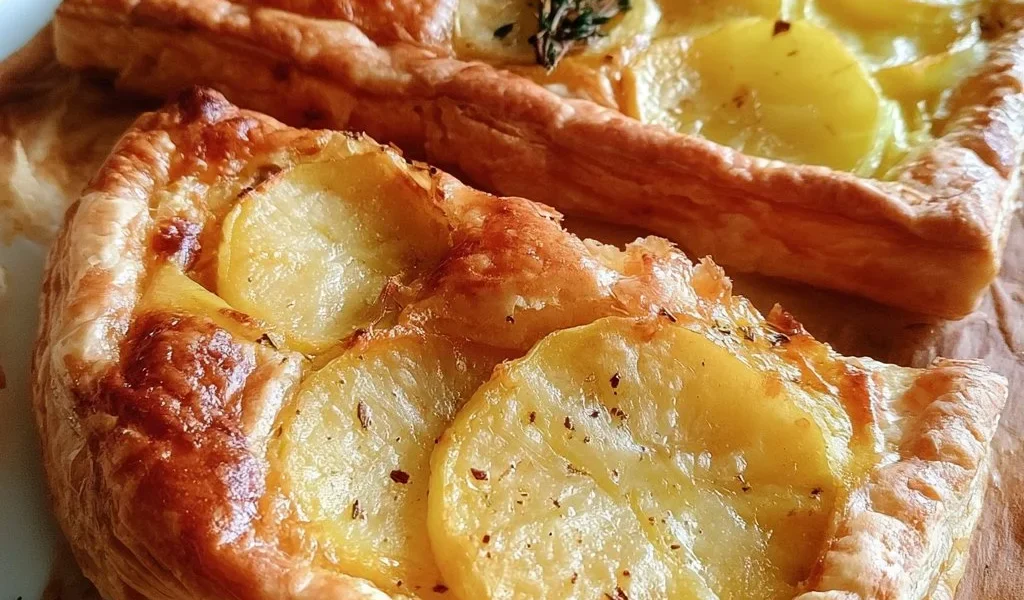 Torta di Sfoglia con Patate appena sfornata
