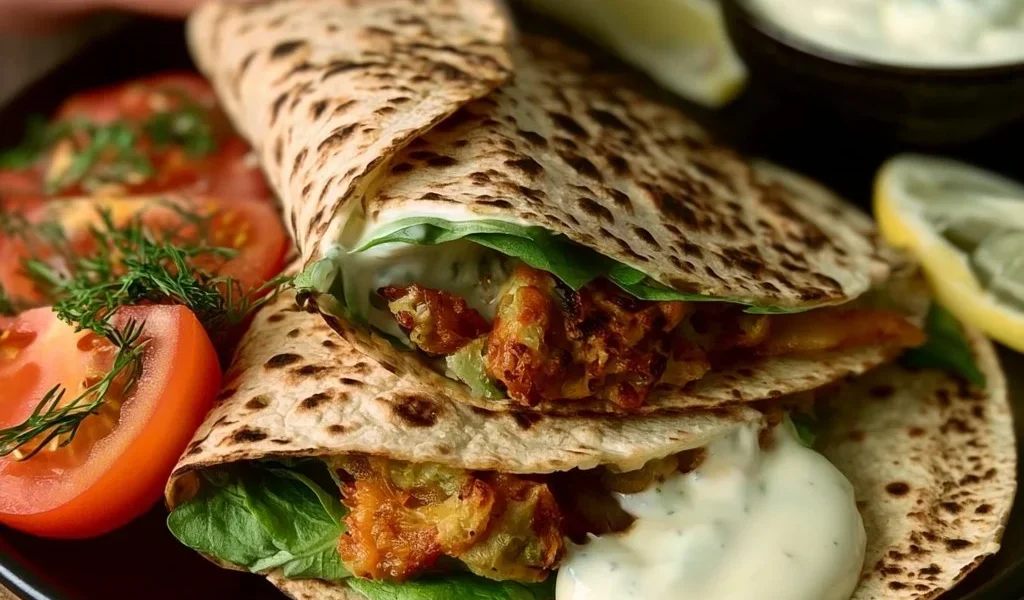 Wraps di legumi con maionese allo yogurt, piatto sano e gustoso