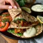 Wraps di legumi con maionese allo yogurt, piatto sano e gustoso